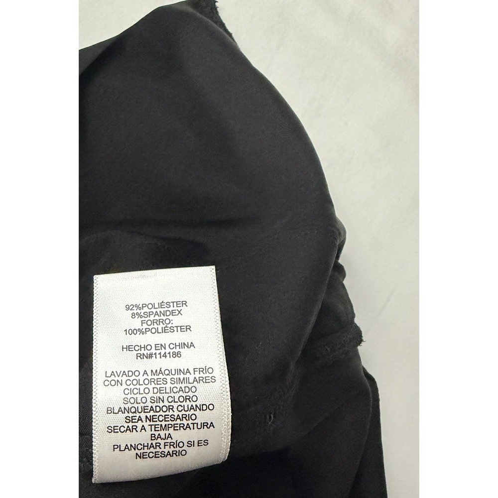 Frye & Co Skirt Womens XL Black Faux Suede A Line Knee Length Button Front Fall - Picture 8 of 12